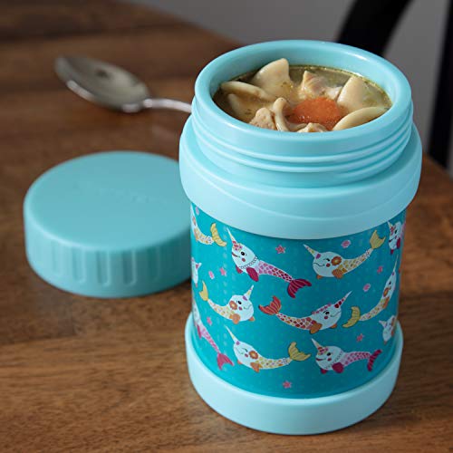 Bentology Stainless Steel Insulated Lunch 13 oz Jar for Kids –Large Leak-Proof Storage Container for Hot & Cold Food, Soups, Liquids - BPA Free - Fits Most Lunch Boxes and Bags - Narwhal