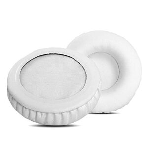 YDYBZB Ear Pads Ear Cushions Pillow Foam Replacement Compatible with Martin Logan Mikros 90 Headphones Protein Leather Earpads White