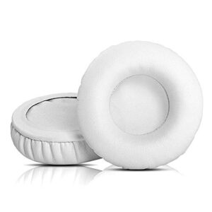 YDYBZB Ear Pads Ear Cushions Pillow Foam Replacement Compatible with Martin Logan Mikros 90 Headphones Protein Leather Earpads White