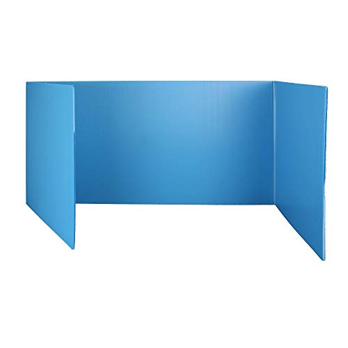 Flipside Tri-fold StudyCarrel Study Carrel, 12 x 46.5, Assorted