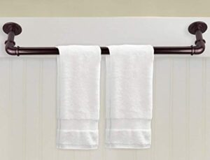 rod desyne industrial pipe design towel bar, 30 inch, satin nickel