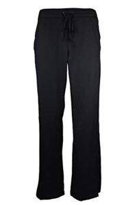natual uniforms women's ultra soft modern fit drawstring scrub pant (black, large)