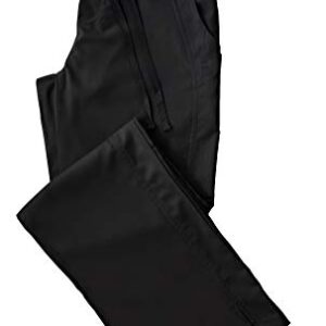 Natual Uniforms Women's Ultra Soft Modern Fit Drawstring Scrub Pant (Black, Large)