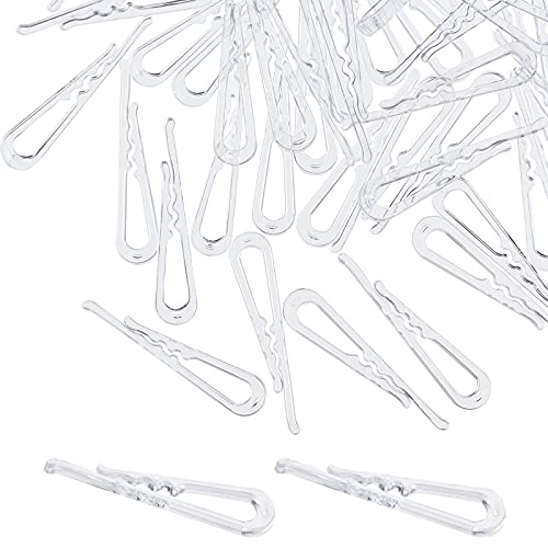 PH PandaHall 2000pcs Plastic Alligator Clips 1.5 Inch Clear Teeth Clips Fabric Clips Mini Alligator Clips Transparent Clothes Clips for Fabric Folding Shirts Ties Pants Dress