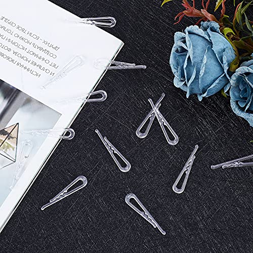 PH PandaHall 2000pcs Plastic Alligator Clips 1.5 Inch Clear Teeth Clips Fabric Clips Mini Alligator Clips Transparent Clothes Clips for Fabric Folding Shirts Ties Pants Dress