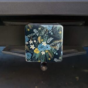 May Floral Pattern Tow Trailer Hitch Cover Plug Insert