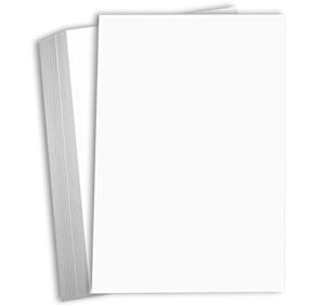 hamilco white cardstock thick 11x17 paper - heavy weight 80 lb cover card stock 50 pack