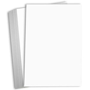 Hamilco White Cardstock Thick 11x17 Paper - Heavy Weight 80 lb Cover Card Stock 50 Pack