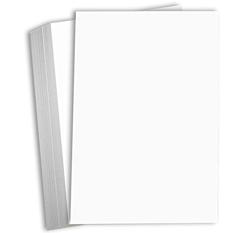 Hamilco White Cardstock Thick 11x17 Paper - Heavy Weight 80 lb Cover Card Stock 50 Pack