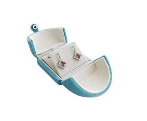 svea display aqua velvet jewelry packaging case for earrings pendant case premium grade unique design (jewelry not included)