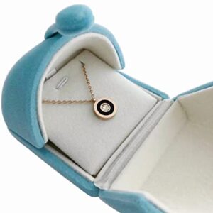 Svea Display Aqua Velvet Jewelry Packaging Case for Earrings Pendant Case Premium Grade Unique Design (jewelry not included)