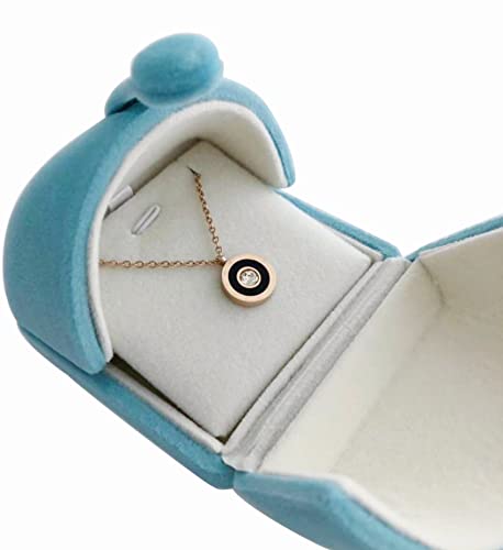 Svea Display Aqua Velvet Jewelry Packaging Case for Earrings Pendant Case Premium Grade Unique Design (jewelry not included)