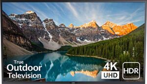 sunbritetv outdoor television | 75-inch veranda (2nd gen) 4k uhd hdr led tv, sb-v-75-4khdr-bl