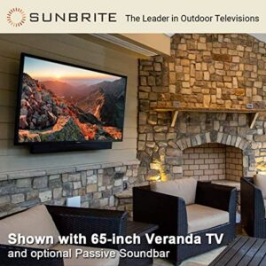 SunBriteTV Outdoor Television | 75-inch Veranda (2nd Gen) 4K UHD HDR LED TV, SB-V-75-4KHDR-BL