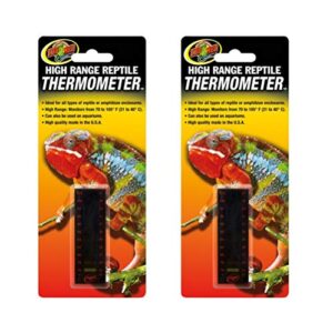 zoo med 2 pack of high range reptile thermometers