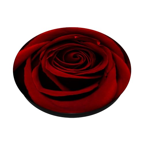 Red Rose Floral Flower PopSockets Standard PopGrip