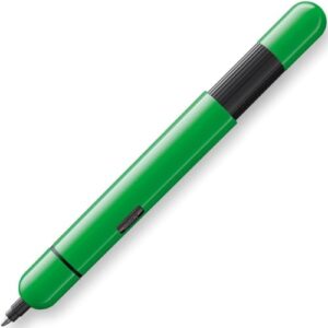lamy pico ballpoint pen 288 – innovative metal ballpoint pen in neon green with refined push mechanism – with compact.