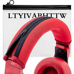 ltyivabhttw headphone headband cover compatible with pro model headphone (red)