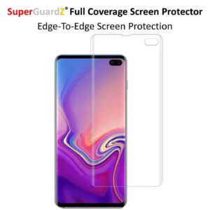 [3-Pack] for Samsung Galaxy S10+ / S10 Plus Screen Protector [3D Curved Full Coverage], SuperGuardZ, Anti-Glare, Matte, Anti-Fingerprint [Lifetime Replacement]