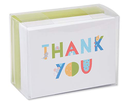 American Greetings Baby Shower Thank You Cards with Envelopes, Baby Icons (50-Count)