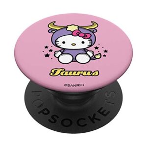 hello kitty zodiac taurus popsockets popgrip: swappable grip for phones & tablets