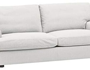 Amazon Brand – Stone & Beam Lauren Down-Filled Oversized Sofa Couch, 89"W, Pearl