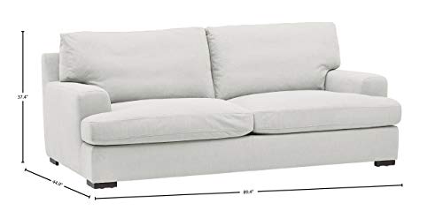 Amazon Brand – Stone & Beam Lauren Down-Filled Oversized Sofa Couch, 89"W, Pearl