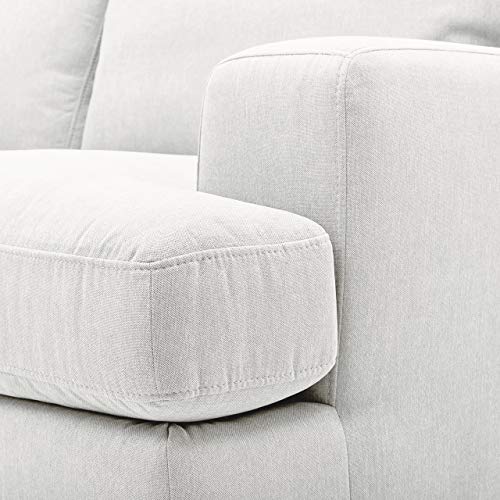 Amazon Brand – Stone & Beam Lauren Down-Filled Oversized Sofa Couch, 89"W, Pearl