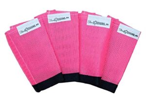 shoofly horse leggins, patented loose fitting boots, reduce stomping, stress & fatigue, breathable plastic mesh (pink/mini)