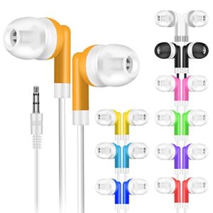 osszit kids bulk earbuds 30 pack wholesale earbuds headphones bulk perfect for school classroom libraries students multi colored individually bagged