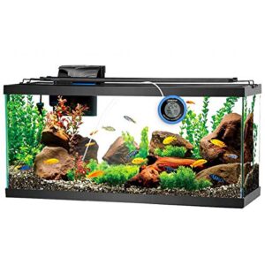 POPETPOP LCD Digital Aquarium Thermometer High Precision Digital Fish Tank Thermometer for Aquarium/Pond/Reptile Turtles Habitats (Blue)