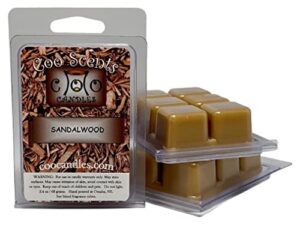 3 pack soy blend wickless candles highly scented wax melts – sandalwood