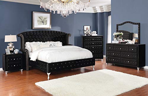 Coaster Furniture Deanna 7-Drawer Rectangular Black Dresser 20" D x 37.75" H 206103