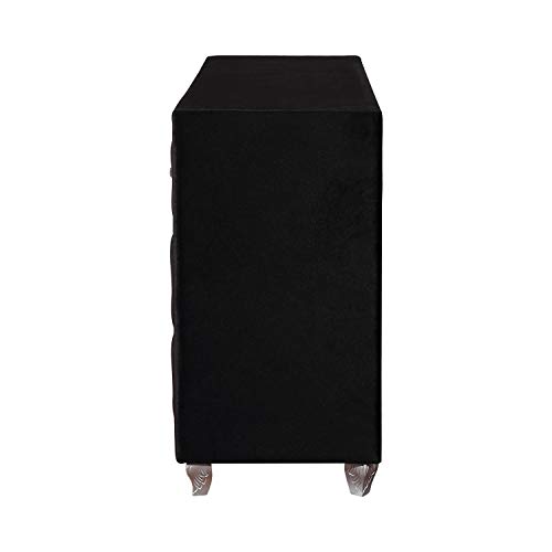 Coaster Furniture Deanna 7-Drawer Rectangular Black Dresser 20" D x 37.75" H 206103