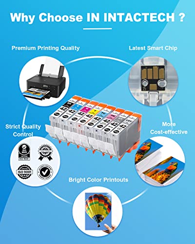 Compatible CLI-42 Ink Cartridges Replacement for Canon CLI-42 CLI42 Pixma PRO-100 Ink Work for Pixma Pro100 Printer, (8 Combo Pack, C42BK C42C C42M C42Y C42PC C42PM C42GY C42LGY)