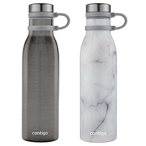 Couture THERMALOCK Vacuum-Insulated Stainless Steel Water Bottle, 20 ounces 2 Pack 2 Colors