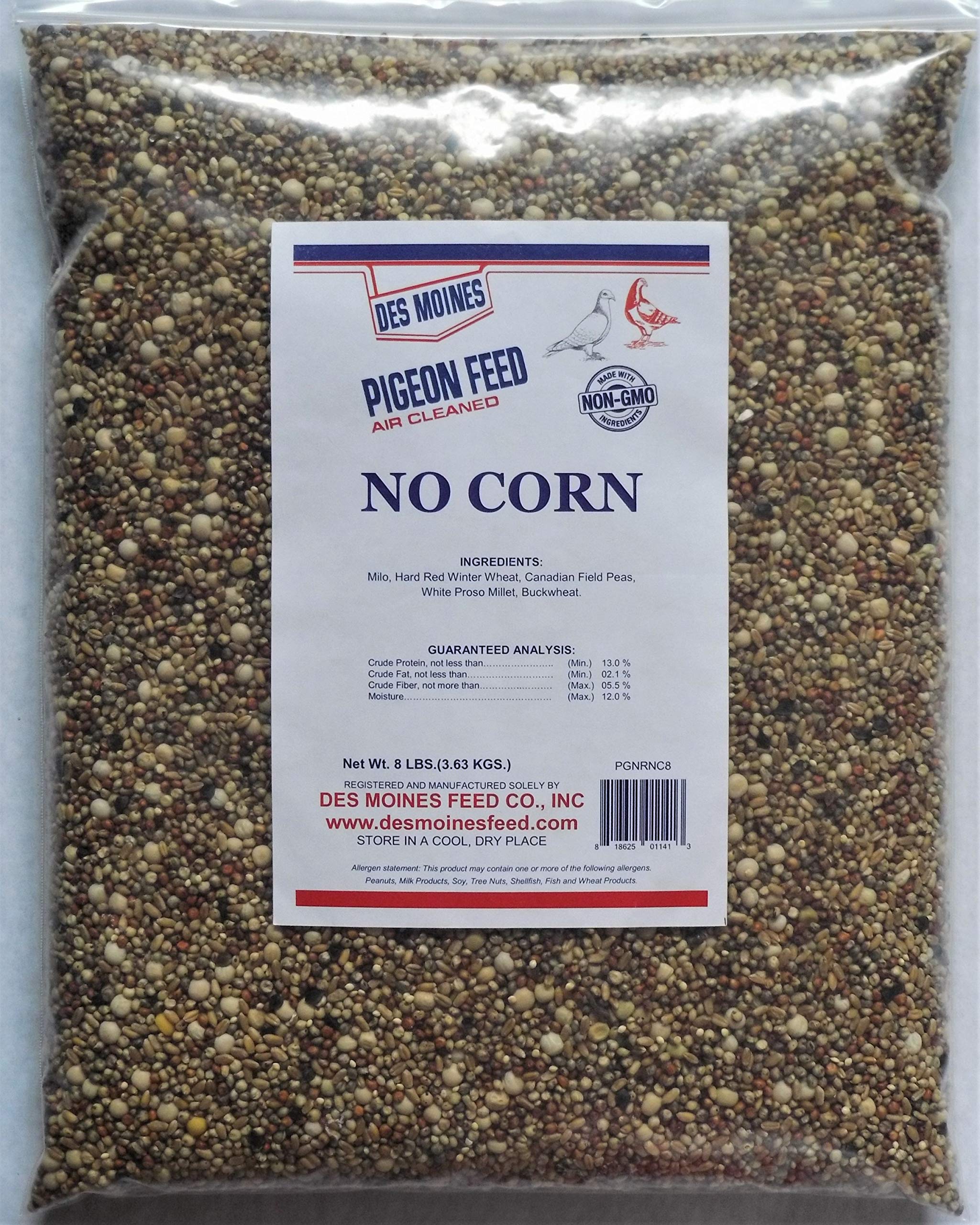 No Corn Regular Pigeon Mix (13%) 8 lbs