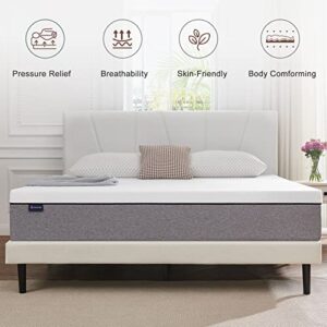 Full Mattress, Ssecretland 12 inch Gel Memory Foam Mattress with Breathable Cover (Mattress Only) Medium Feels-Bed Mattress in a Box