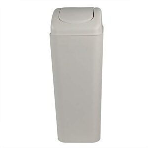 obstnny slim plastic trash can for narrow spaces at home or office, 14l capacity