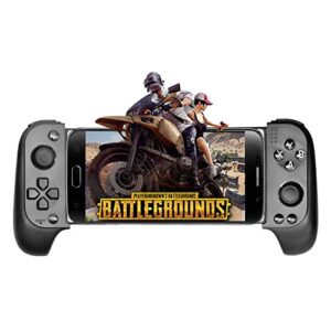 tidoom telescopic mobile game controller gamepad wireless bluetooth controller compatible for android ios phone flexible joystick black