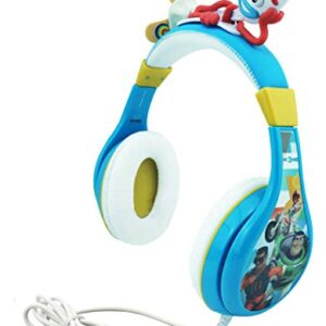 Kids Headphones for Kids Toy Story 4 Forky Adjustable Stereo Tangle-Free 3.5Mm Jack Wired Cord Over Ear Headset for Children Parental Volume Control Kid Friendly Safe Perfect for School Home Travel