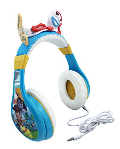 Kids Headphones for Kids Toy Story 4 Forky Adjustable Stereo Tangle-Free 3.5Mm Jack Wired Cord Over Ear Headset for Children Parental Volume Control Kid Friendly Safe Perfect for School Home Travel