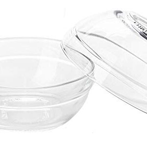 Lawei Set of 12 Glass Bowls - 3.5 inch Mini Prep Bowls Serving Bowls Glass Salad Bowl for Kitchen Prep, Dessert, Dips, Candy Dishes