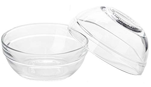 Lawei Set of 12 Glass Bowls - 3.5 inch Mini Prep Bowls Serving Bowls Glass Salad Bowl for Kitchen Prep, Dessert, Dips, Candy Dishes