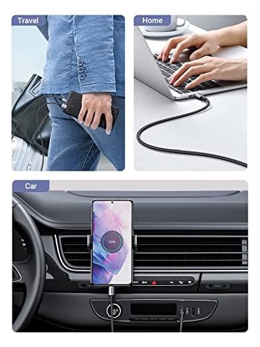 UGREEN USB A to USB C Cable, Type C Fast Charger Nylon Braided Cord Compatible for Samsung Galaxy S10 S10+ S9 S8 Note 9 8 GoPro Hero 7 5 6 PS5 Controller Switch LG G8 G7 etc. 1.6FT