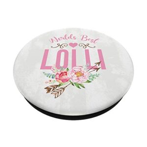 Worlds Best Lolli Gifts For Her For Women and Grandma PopSockets PopGrip: Swappable Grip for Phones & Tablets