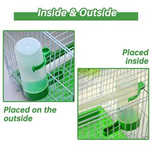 Gosear Bird Water Dispenser for Cage, 4pcs Bird Water Bowl 140ml Automatic No Mess Gravity Feeder Bird Watering Supplies for Pet Parrot, Parakeets, Cockatiel, Budgie Lovebirds and Other Birds