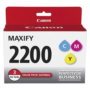 canon 9304b005 (pgi-2200) ink cartridges, cyan/magenta/yellow - in retail packaging