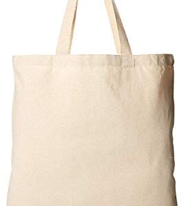 Cotton Canvas Tote Bags Reusable Totes for Shopping, Groceries, Arts & Crafts, DIY, Vinyl, Decorate, Teacher, Books, Gifts (Natural, 3)