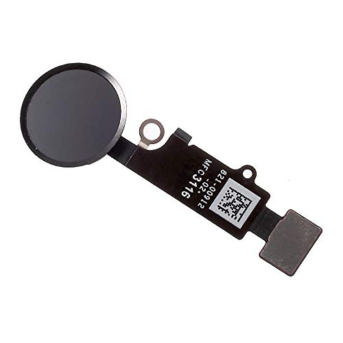 MMOBIEL Home Button Compatible with iPhone SE 2022 / SE 2020/8 / 8 Plus - Flex Cable Connector - Replacement - Incl. Screwdrivers - Black